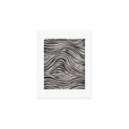 Black & White Irregular Lines Art Print Gallery Image 1