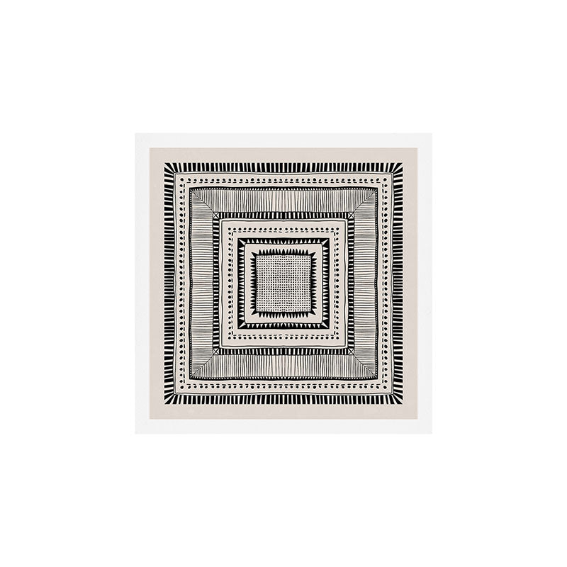 Black & White Symmetrical Pattern #2 Art Print Gallery Image 1