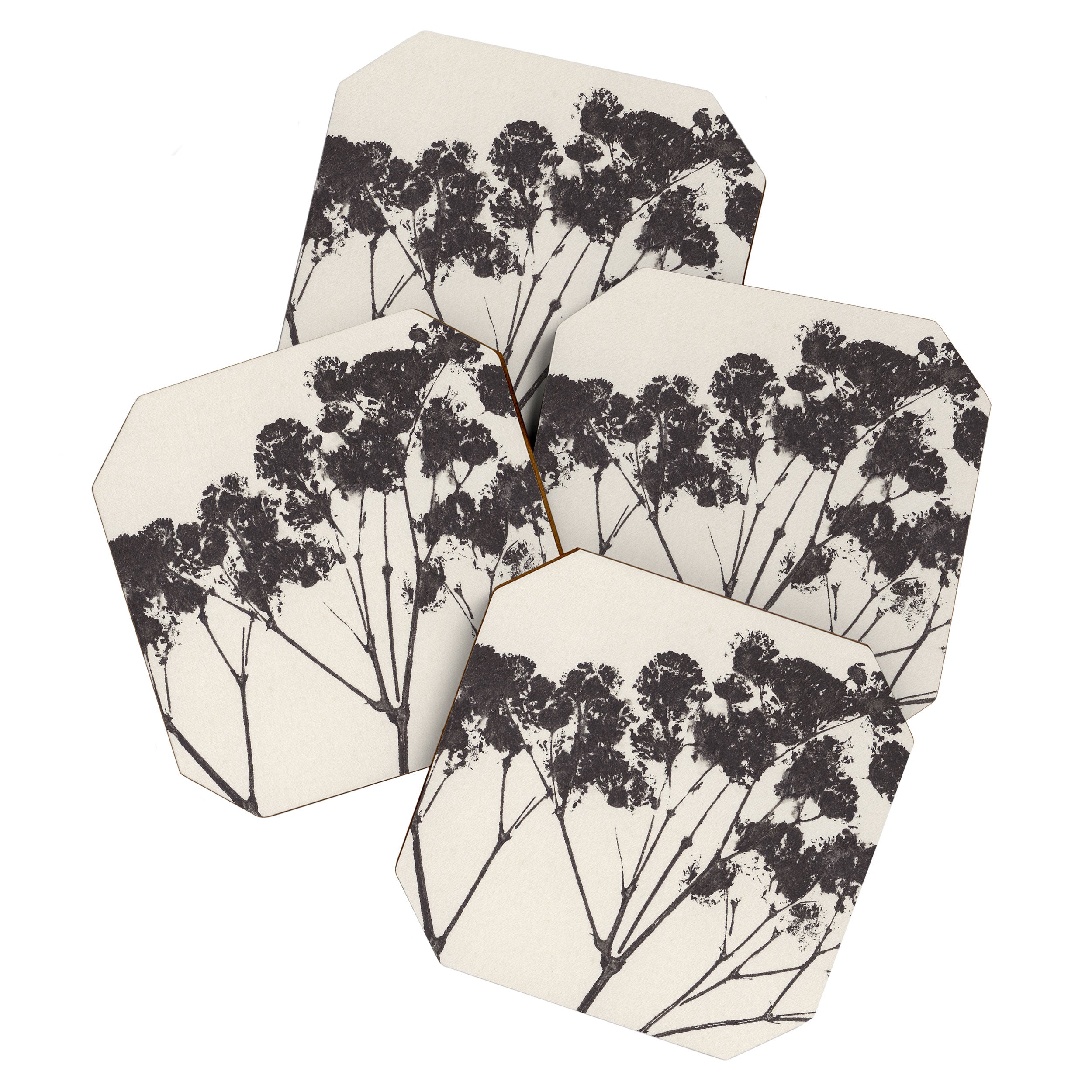 Blooms of Gypsophila #1 Coaster Gallery Image 1