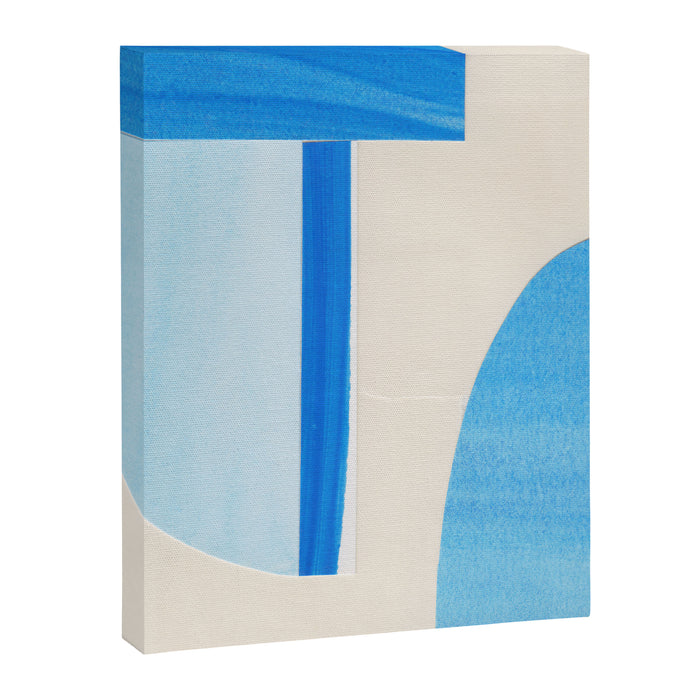 Blue Abstract Collage #1 Canvas Print Gallery Image 1