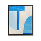 Blue Abstract Collage #1 Framed Canvas Print Gallery Image 8