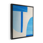 Blue Abstract Collage #1 Framed Canvas Print Gallery Image 2