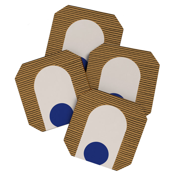 Blue Circle #1 Coaster Gallery Image 1