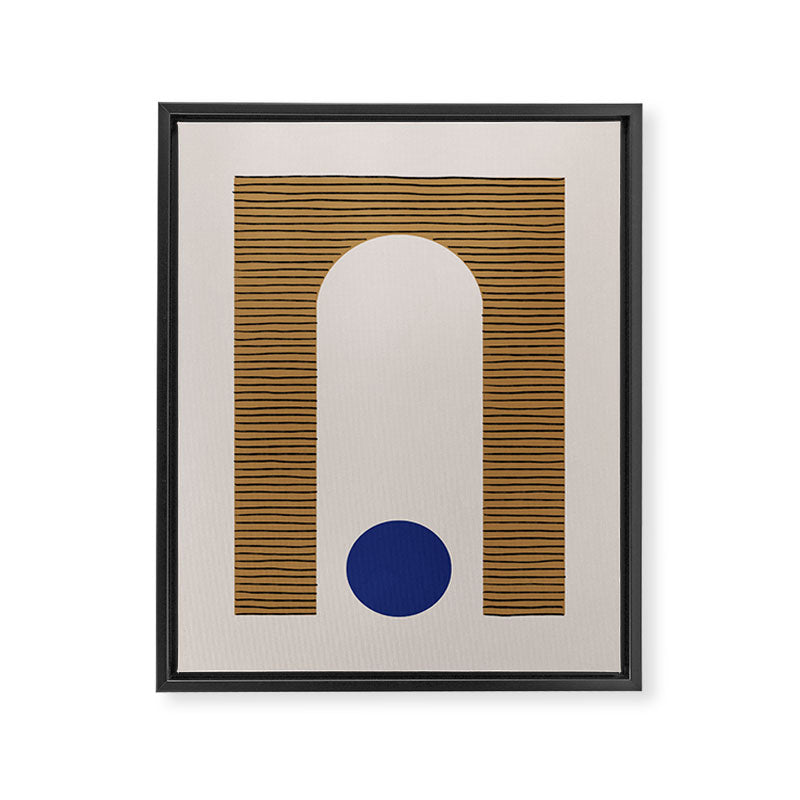 Blue Circle #1 Framed Canvas Print Gallery Image 6