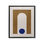 Blue Circle #1 Framed Canvas Print Gallery Image 6