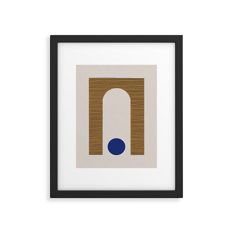 Blue Circle #1 Framed Art Print Gallery Image 1