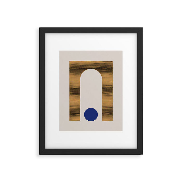 Blue Circle #1 Framed Art Print Gallery Image 1