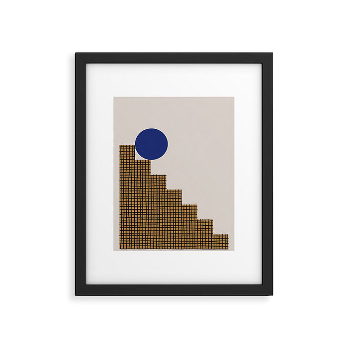 Blue Circle #2 Framed Art Print Gallery Image 1