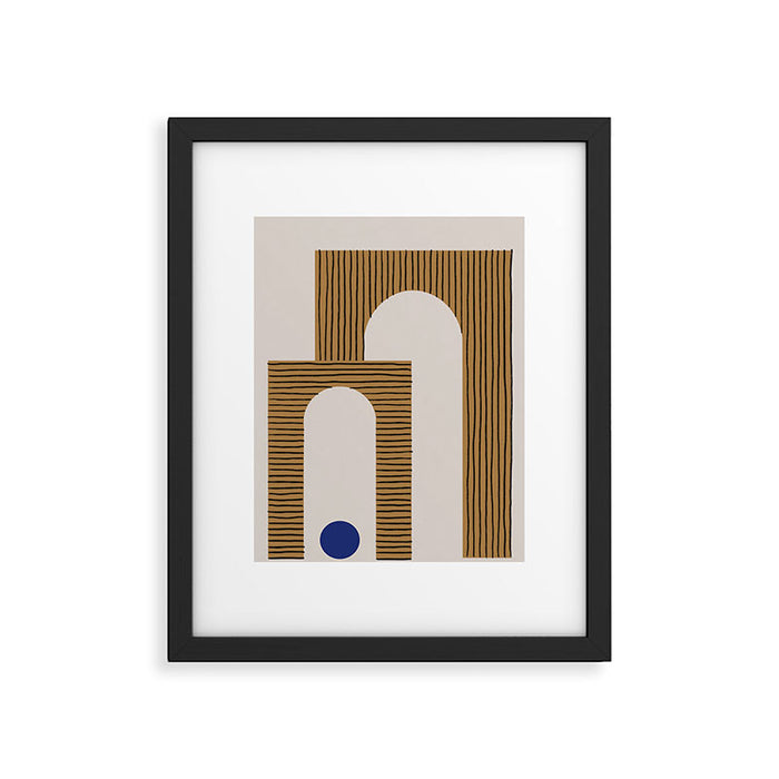 Blue Circle #3 Framed Art Print Gallery Image 1
