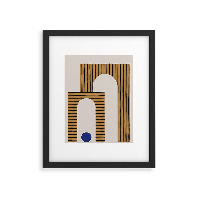 Blue Circle #3 Framed Art Print Gallery Image 4