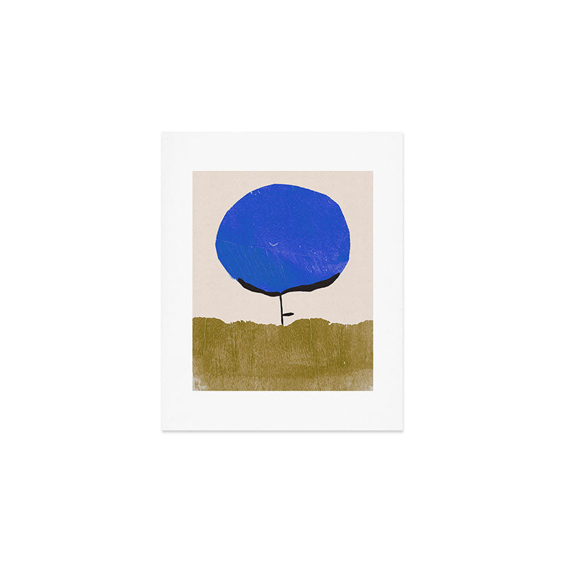 Blue Flower Art Print Gallery Image 1