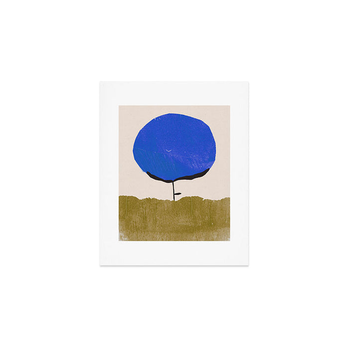 Blue Flower Art Print Gallery Image 1