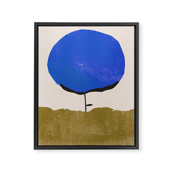 Blue Flower Framed Canvas Print Gallery Image 1