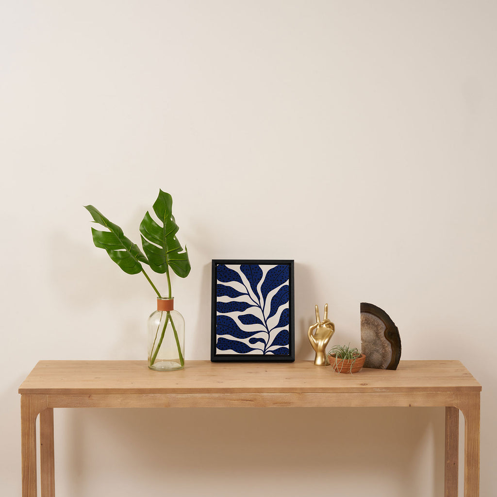 Blue Plant #2 Framed Canvas Print Gallery Image 4