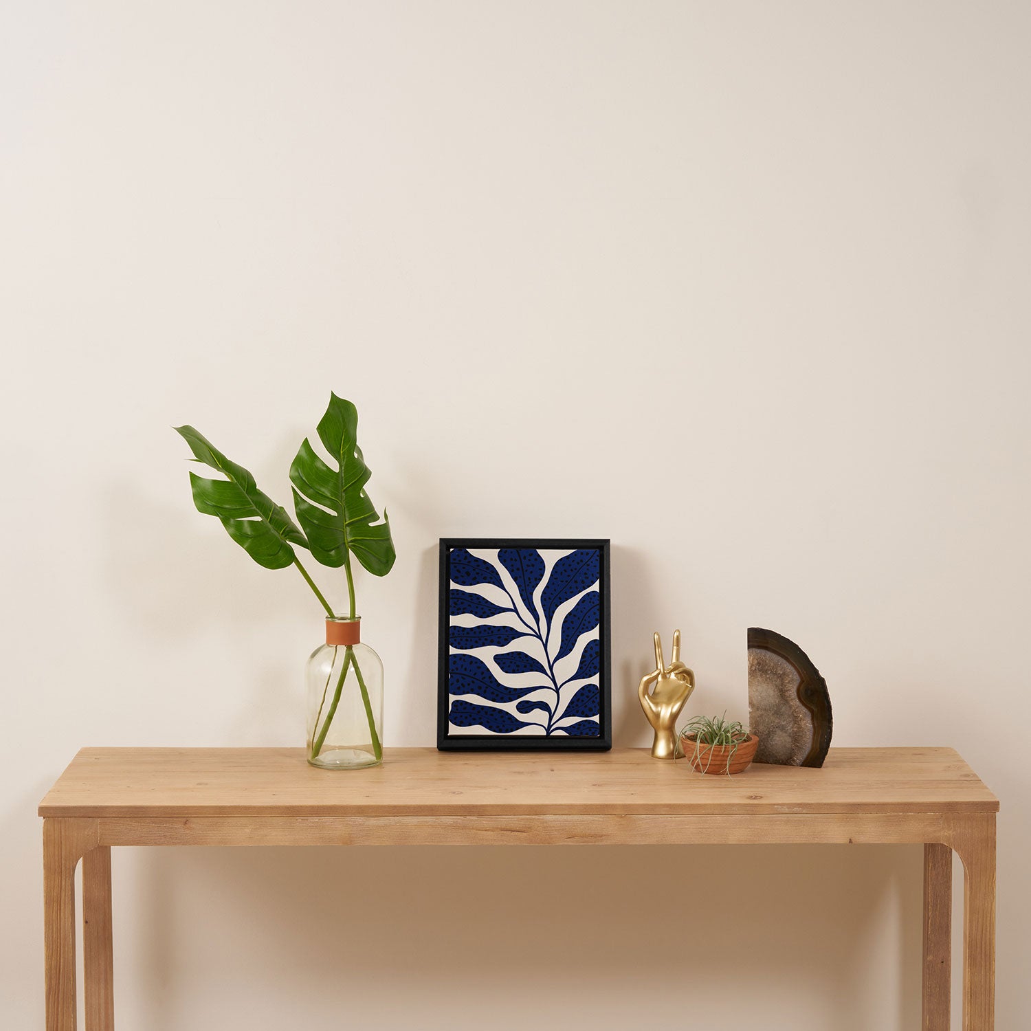 Blue Plant #2 Framed Canvas Print Gallery Image 4