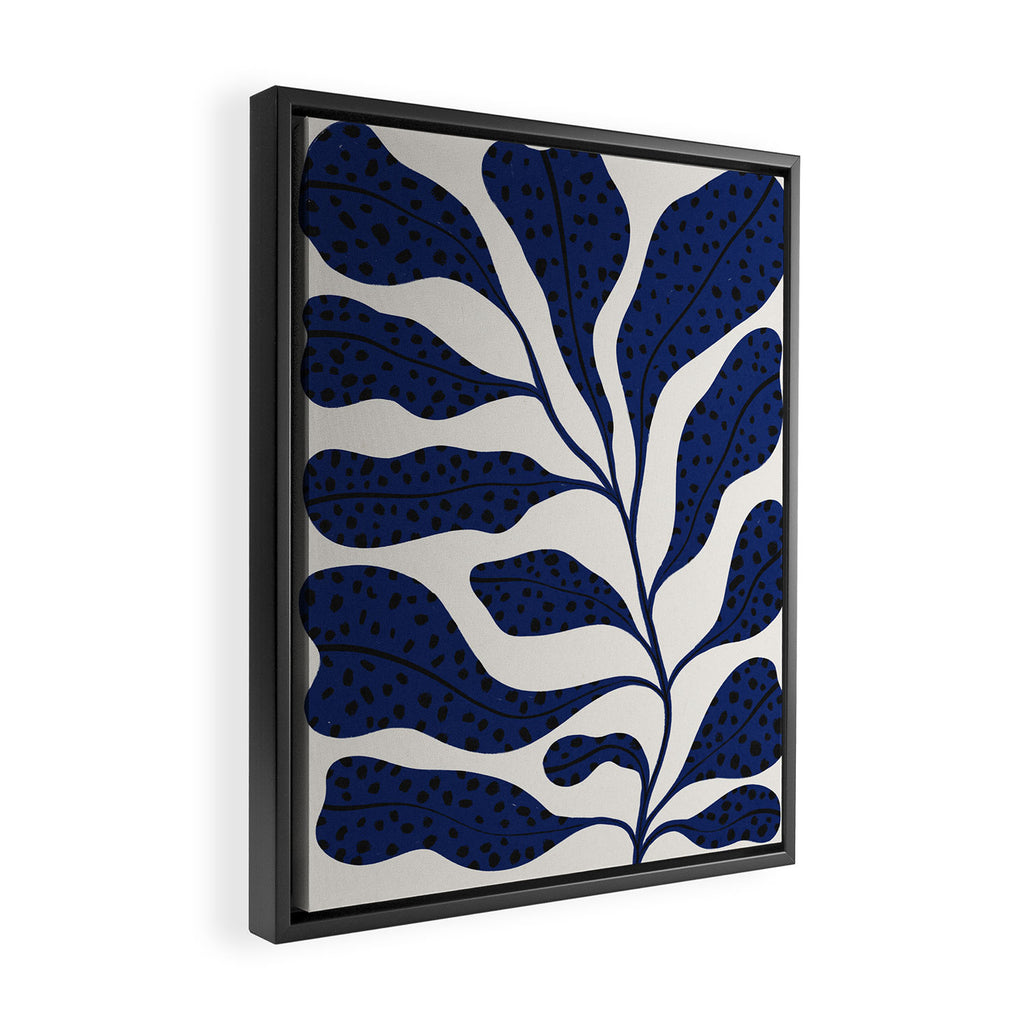 Blue Plant #2 Framed Canvas Print Gallery Image 2