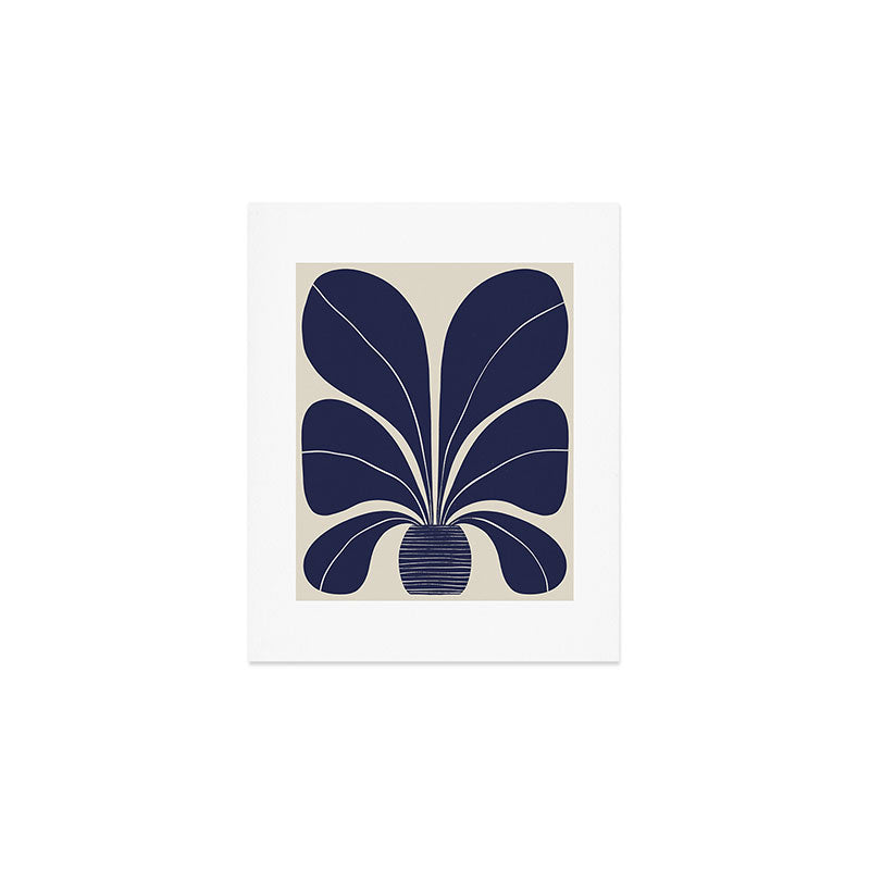 Blue Plant in a Pot #1 Art Print Gallery Image 1