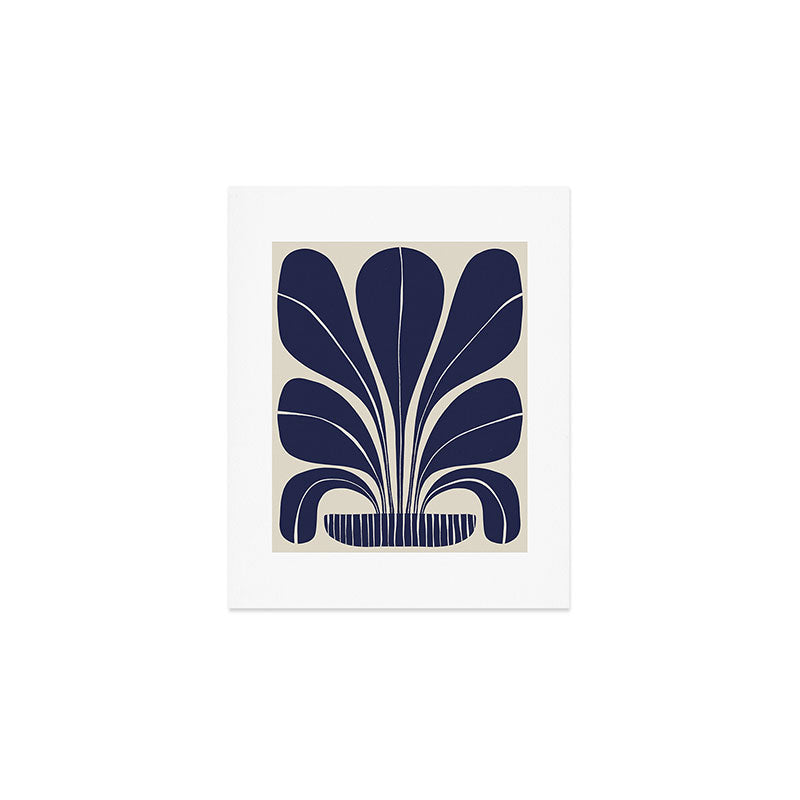 Blue Plant in a Pot #2 Art Print Gallery Image 1