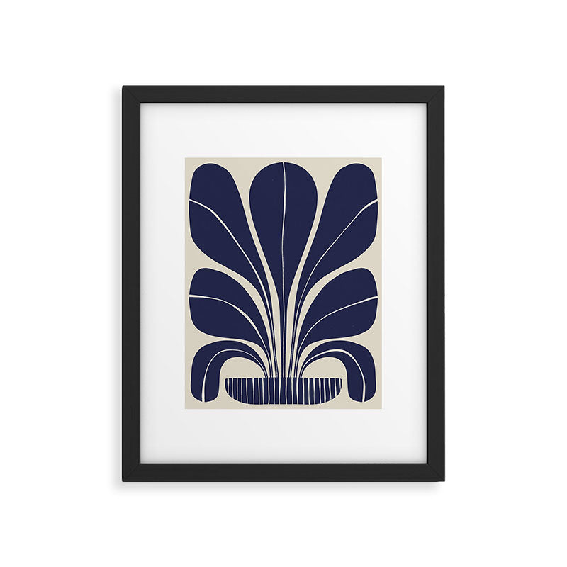 Blue Plant in a Pot #2 Framed Art Print Gallery Image 5