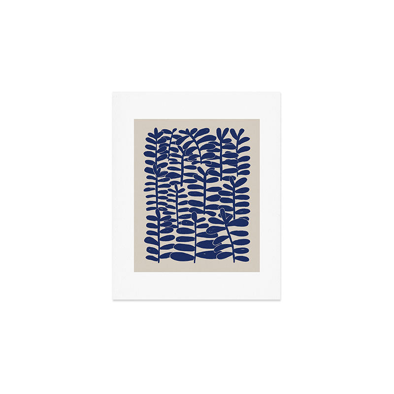 Blue Plants Art Print Gallery Image 1
