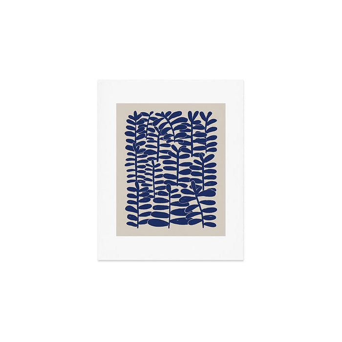 Blue Plants Art Print Gallery Image 1
