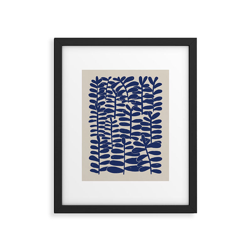 Blue Plants Framed Art Print Gallery Image 5