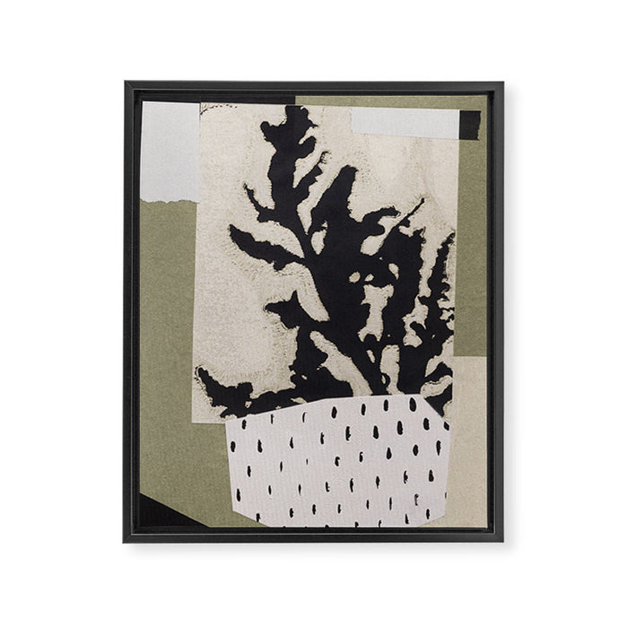 Botanical Shadows Framed Canvas Print Gallery Image 1
