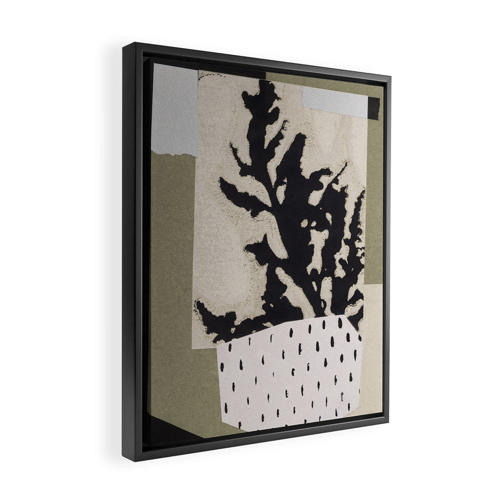 Botanical Shadows Framed Canvas Print Gallery Image 2