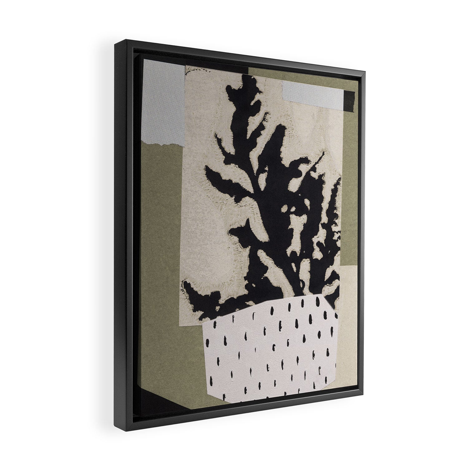 Botanical Shadows Framed Canvas Print Gallery Image 2