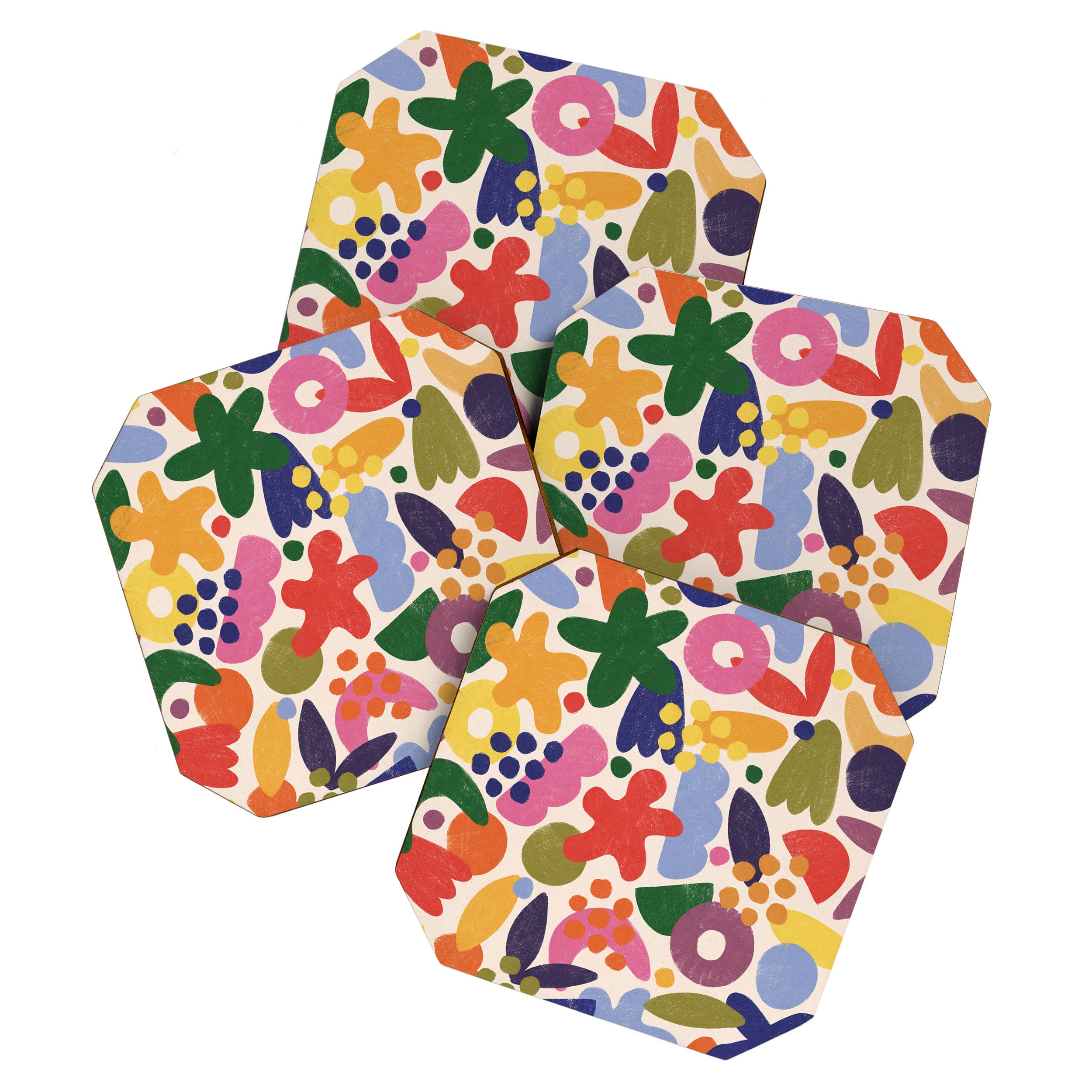 Bright Abstract Pattern #1 Coaster Gallery Image 1