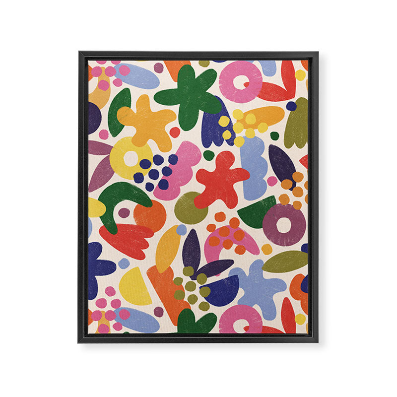Bright Abstract Pattern #1 Framed Canvas Print Gallery Image 6