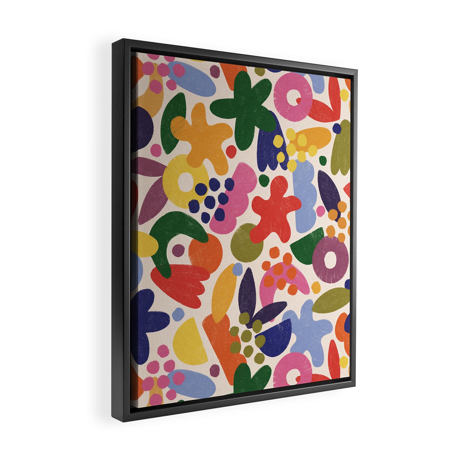 Bright Abstract Pattern #1 Framed Canvas Print Gallery Image 2