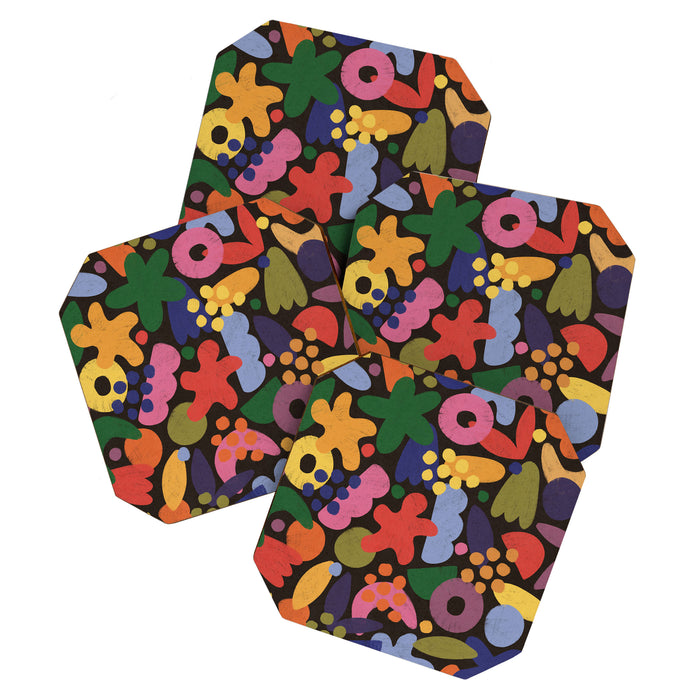 Bright Abstract Pattern #2 Coaster Gallery Image 1