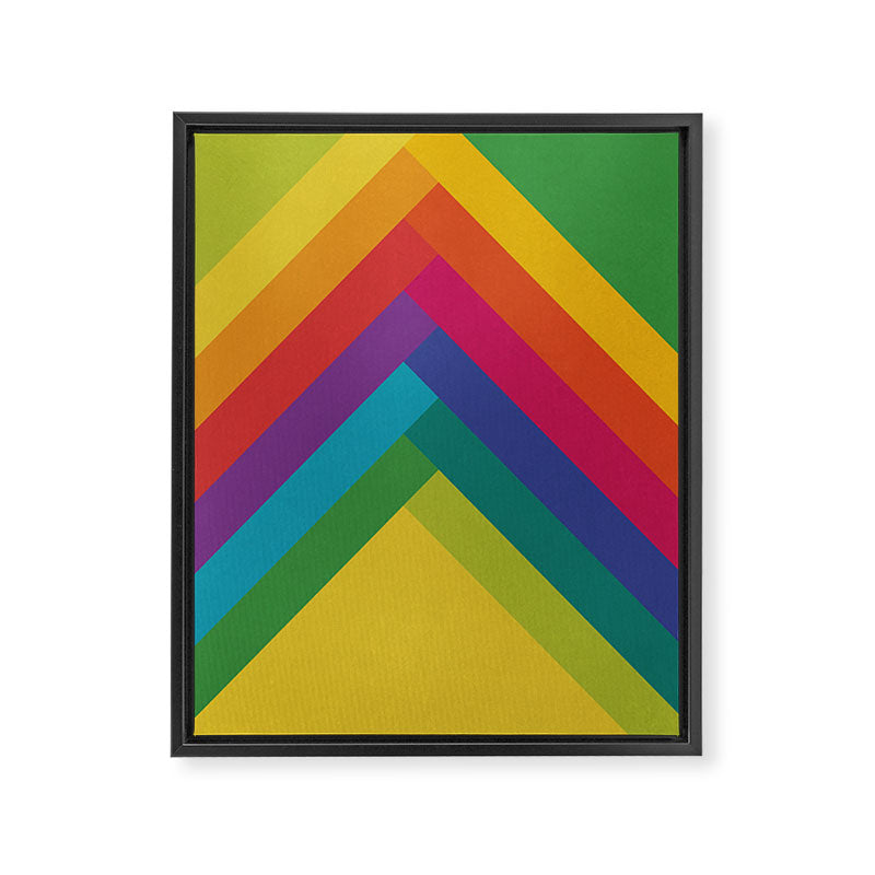Bright Summer Lines Framed Canvas Print Gallery Image 6