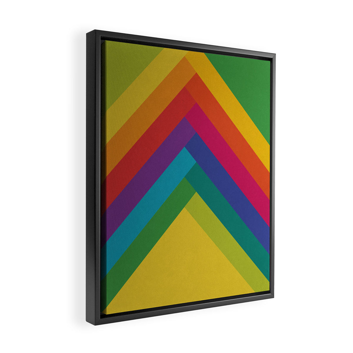 Bright Summer Lines Framed Canvas Print Gallery Image 2