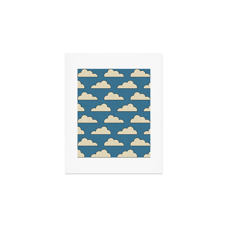 Cartoon Clouds Art Print Gallery Image 1
