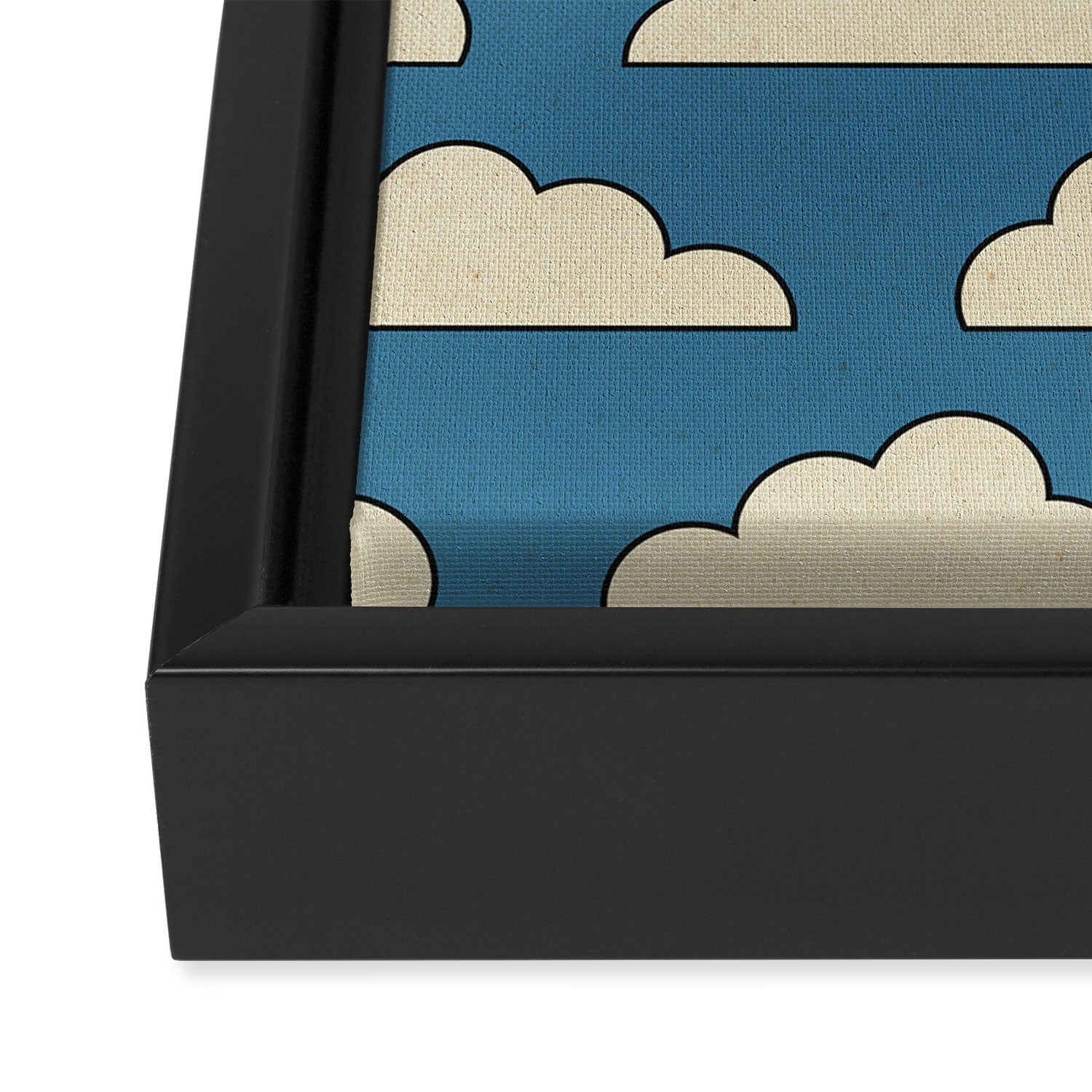 Cartoon Clouds Framed Canvas Print Gallery Image 3