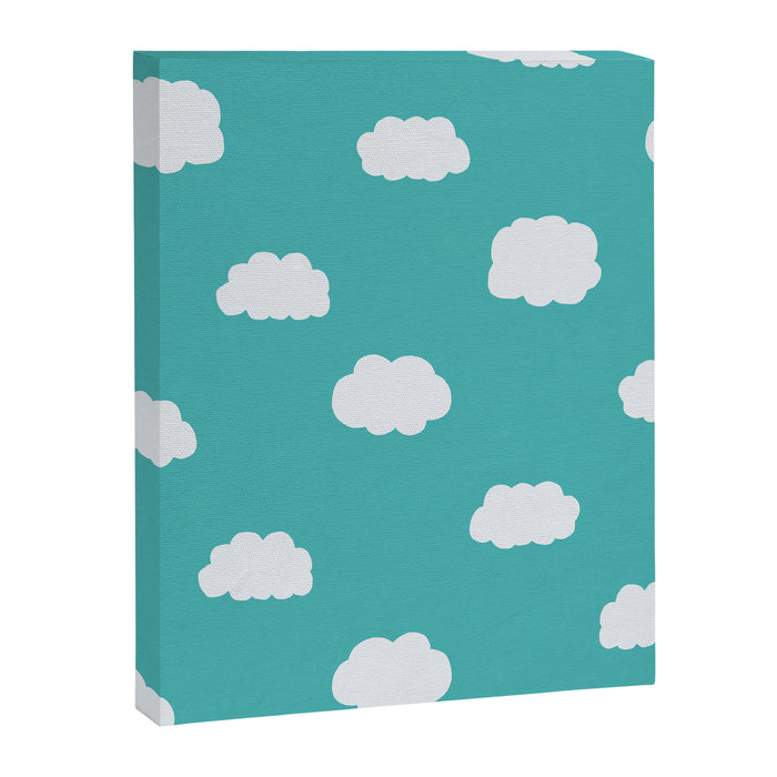 Cartoon Clouds Pattern Canvas Print Gallery Image 1