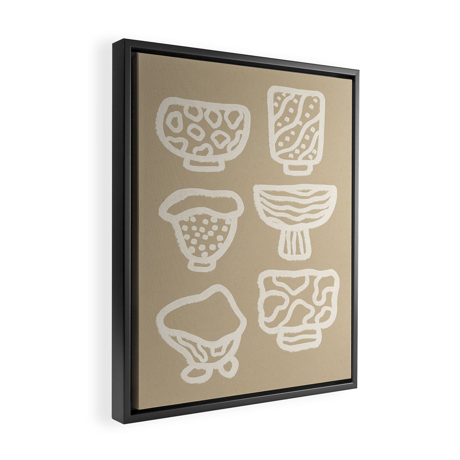 Ceramic Bowls Framed Canvas Print Gallery Image 2