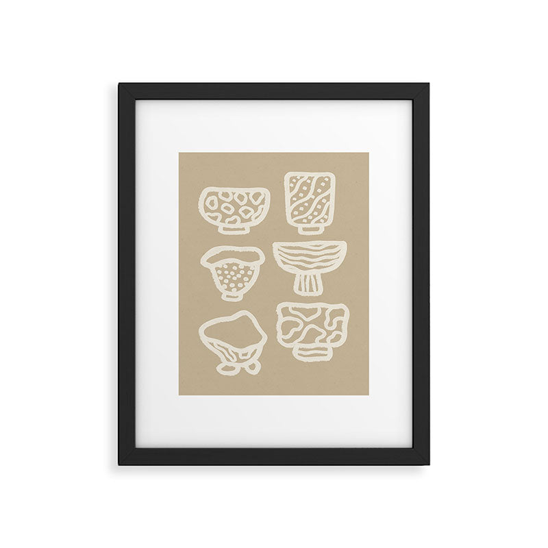 Ceramic Bowls Framed Art Print Gallery Image 5