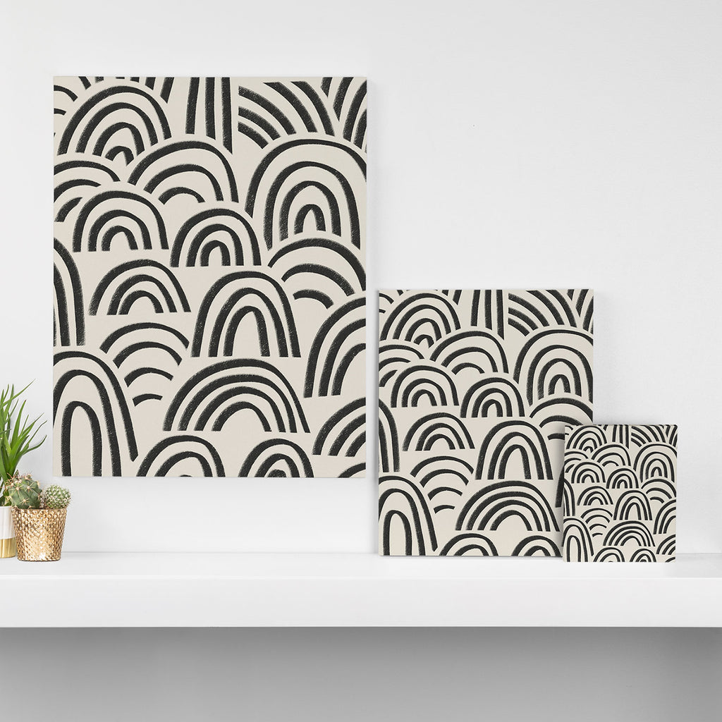 Charcoal Arches #1 Canvas Print Gallery Image 3