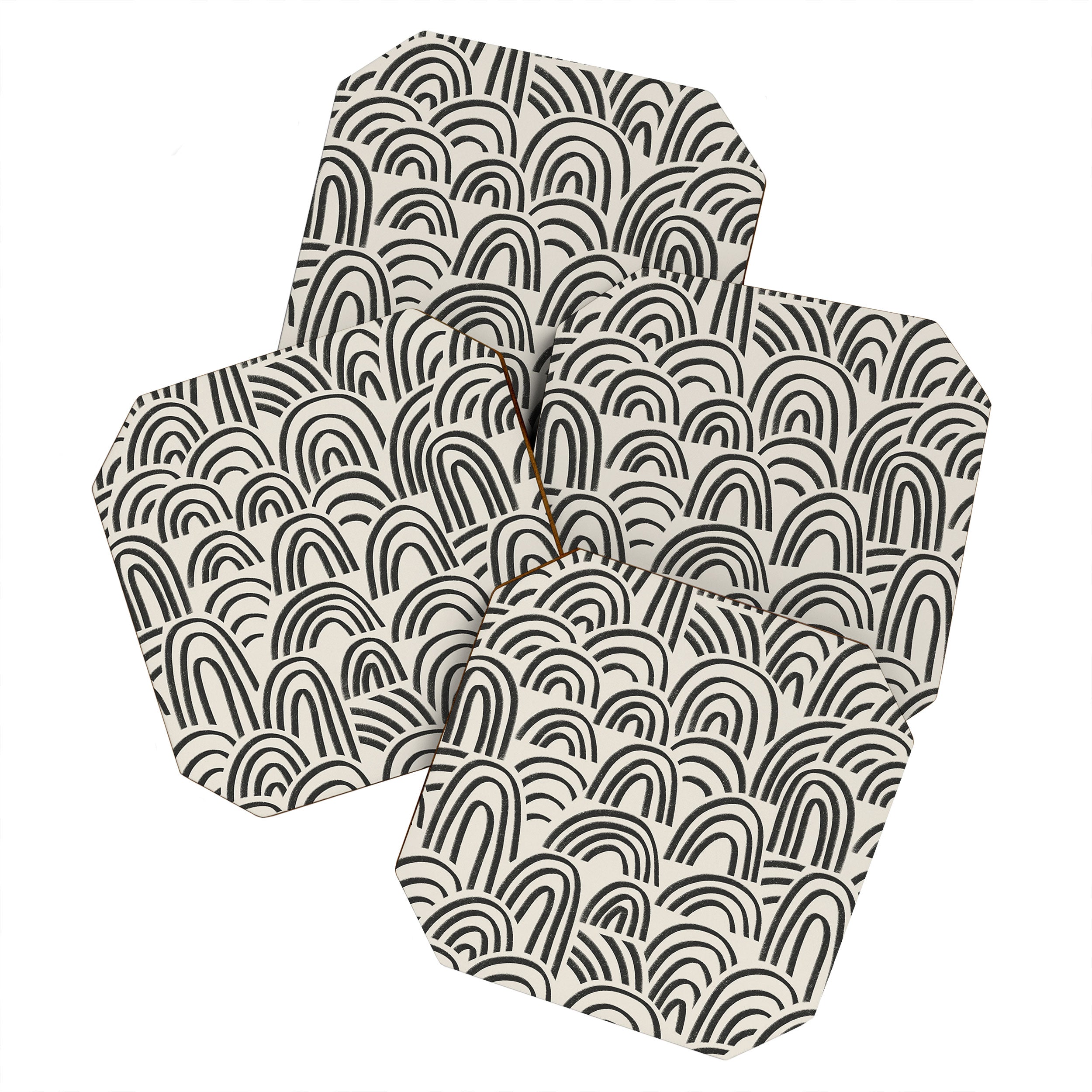 Charcoal Arches #1 Coaster Gallery Image 1