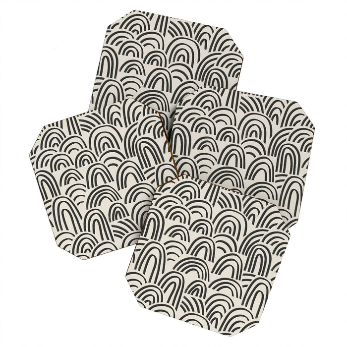 Charcoal Arches #1 Coaster Gallery Image 1