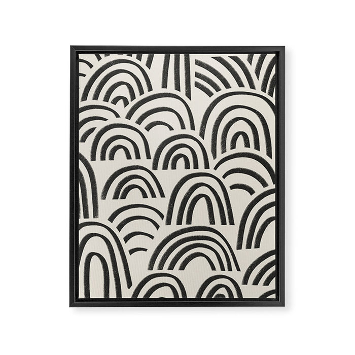 Charcoal Arches #1 Framed Canvas Print Gallery Image 1