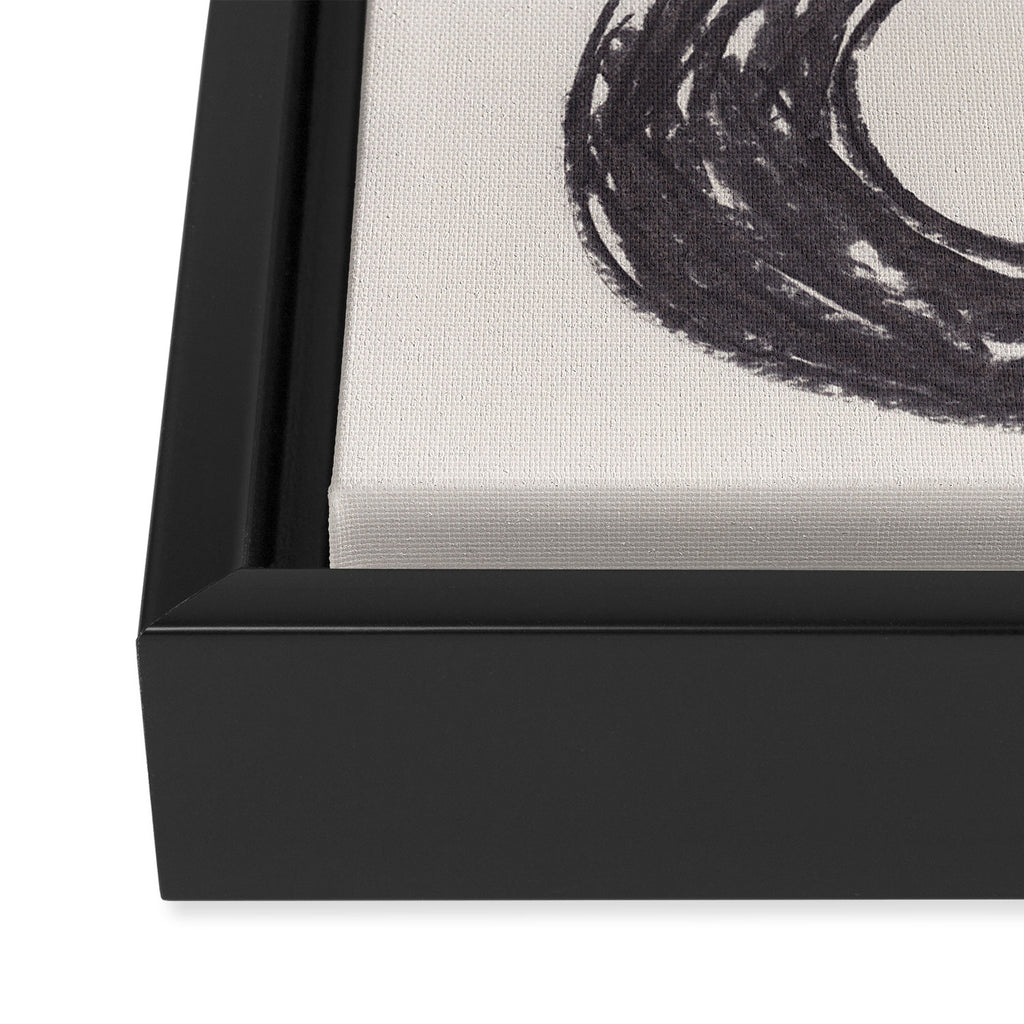 Charcoal florals #1 Framed Canvas Print Gallery Image 3