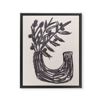Charcoal florals #2 Framed Canvas Print Gallery Image 6