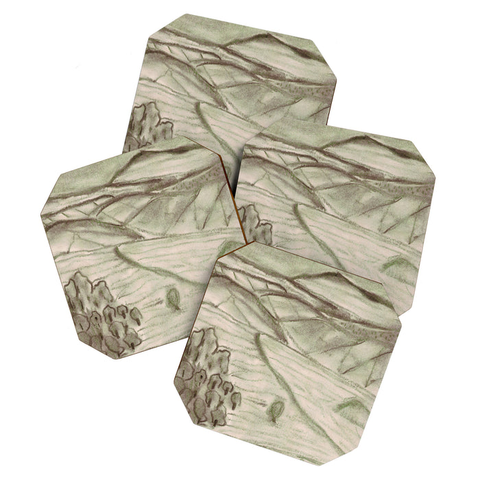 Charcoal Landscape Coaster Gallery Image 1