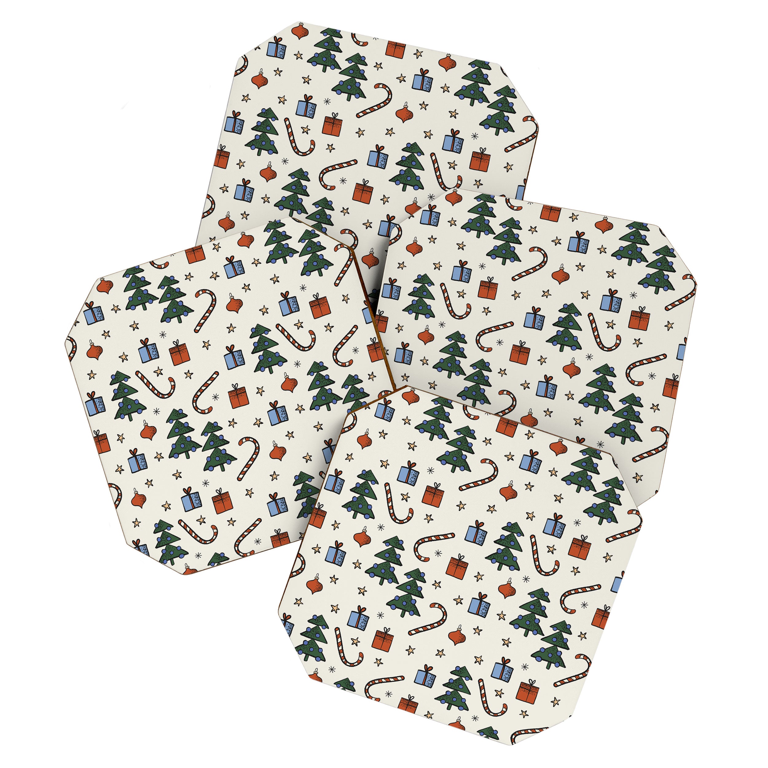 Christmas Pattern #1 Coaster Gallery Image 1