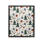 Christmas Pattern #1 Framed Canvas Print Gallery Image 8