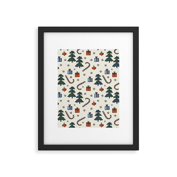 Christmas Pattern #1 Framed Art Print Gallery Image 1
